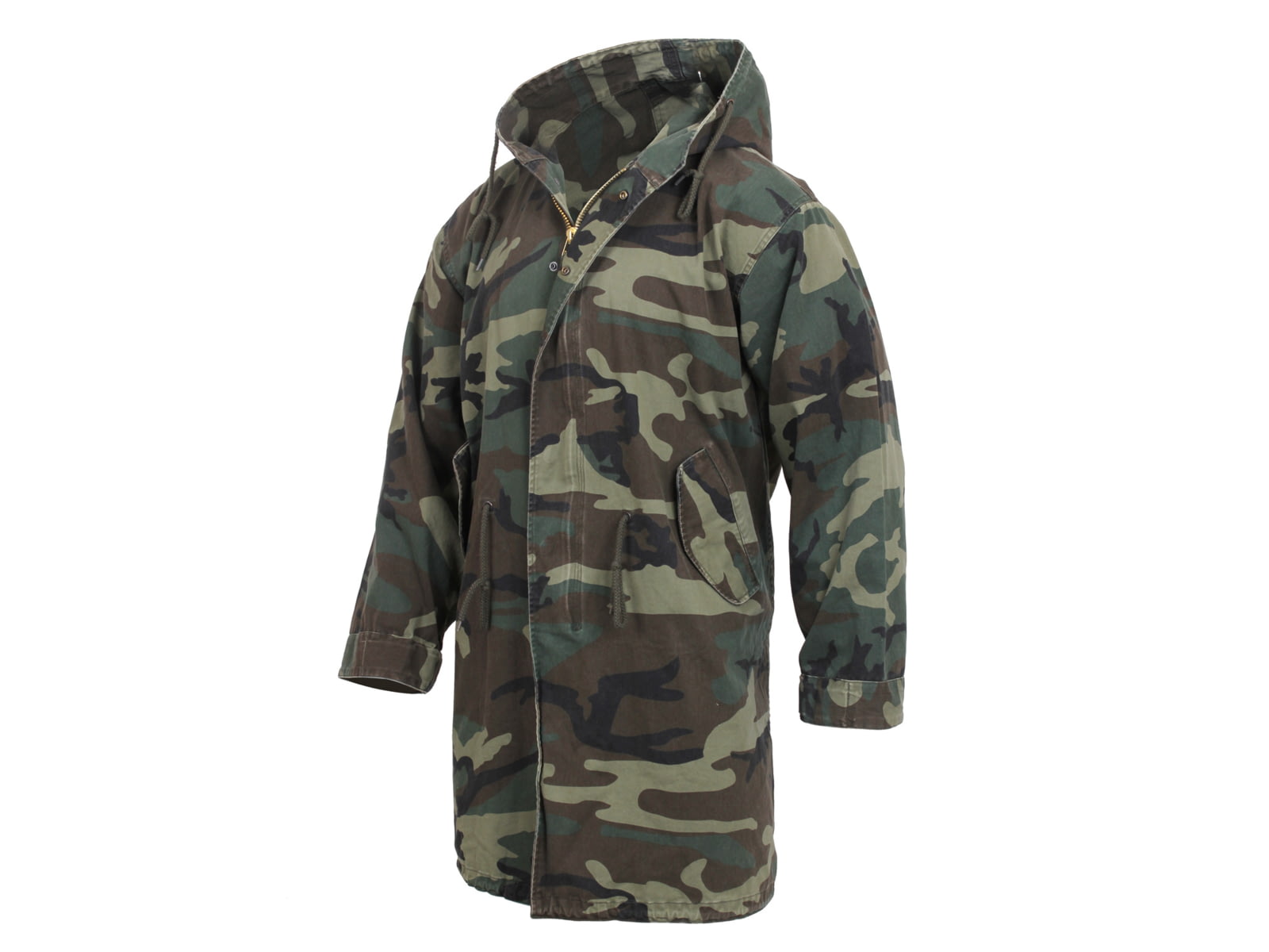 Rothco 's Vintage Camo M-51 Fishtail Parka Woodland Camo S 8952-WoodlandCamo-S
