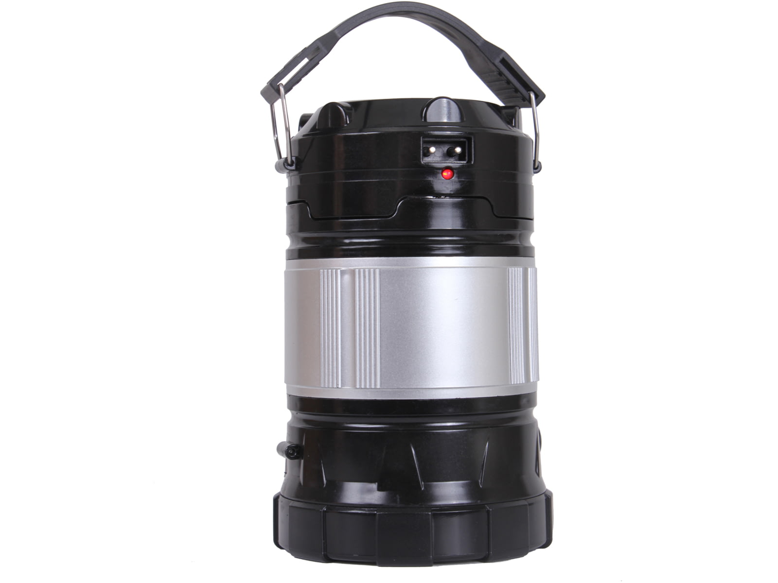 Rothco Solar 1x Rechargeable Alkaline 6x LED Lantern 1x LED Torch w/ Charger Black/Gray