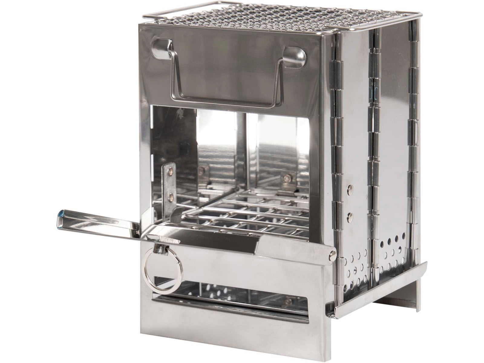Rothco Stainless Steel Folding Camp Stove Silver