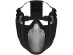Rothco Steel Half Face Mask w/ Ear Guard Black 10857