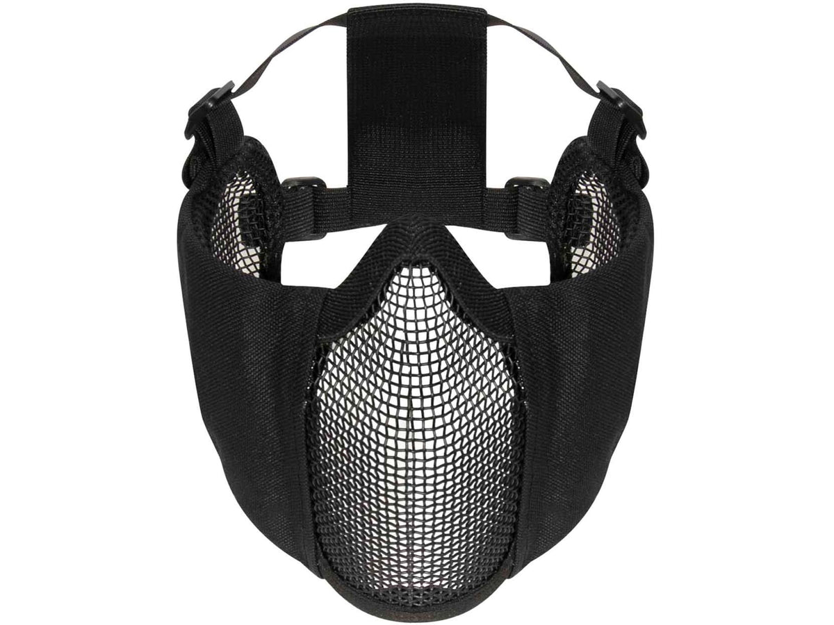 Rothco Steel Half Face Mask w/ Ear Guard Black 10857