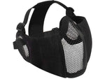 Rothco Steel Half Face Mask w/ Ear Guard Black 10857