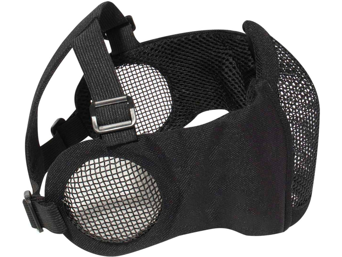 Rothco Steel Half Face Mask w/ Ear Guard Black 10857