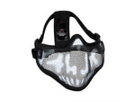 Rothco Steel Half Face Tactical Mask Black Skull 14979