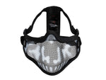 Rothco Steel Half Face Tactical Mask Black Skull 14979