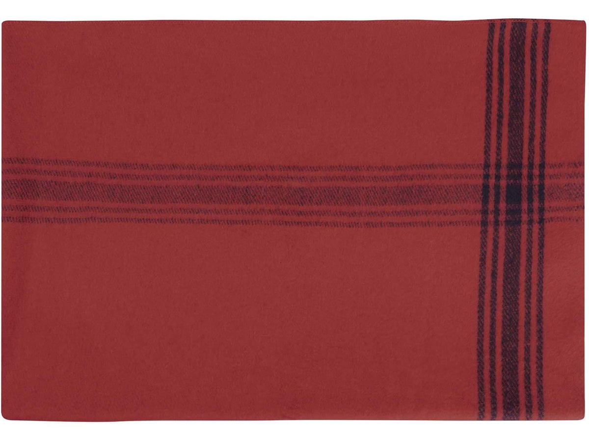 Rothco Striped Outdoor Wool Blanket Red/Navy/Blue 11095-RedNavyBlue