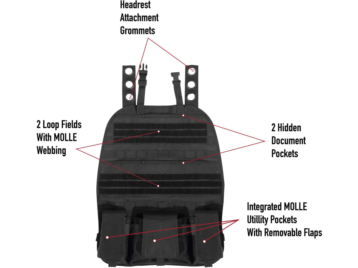 Rothco Tactical Car Seat Panel Black 3902