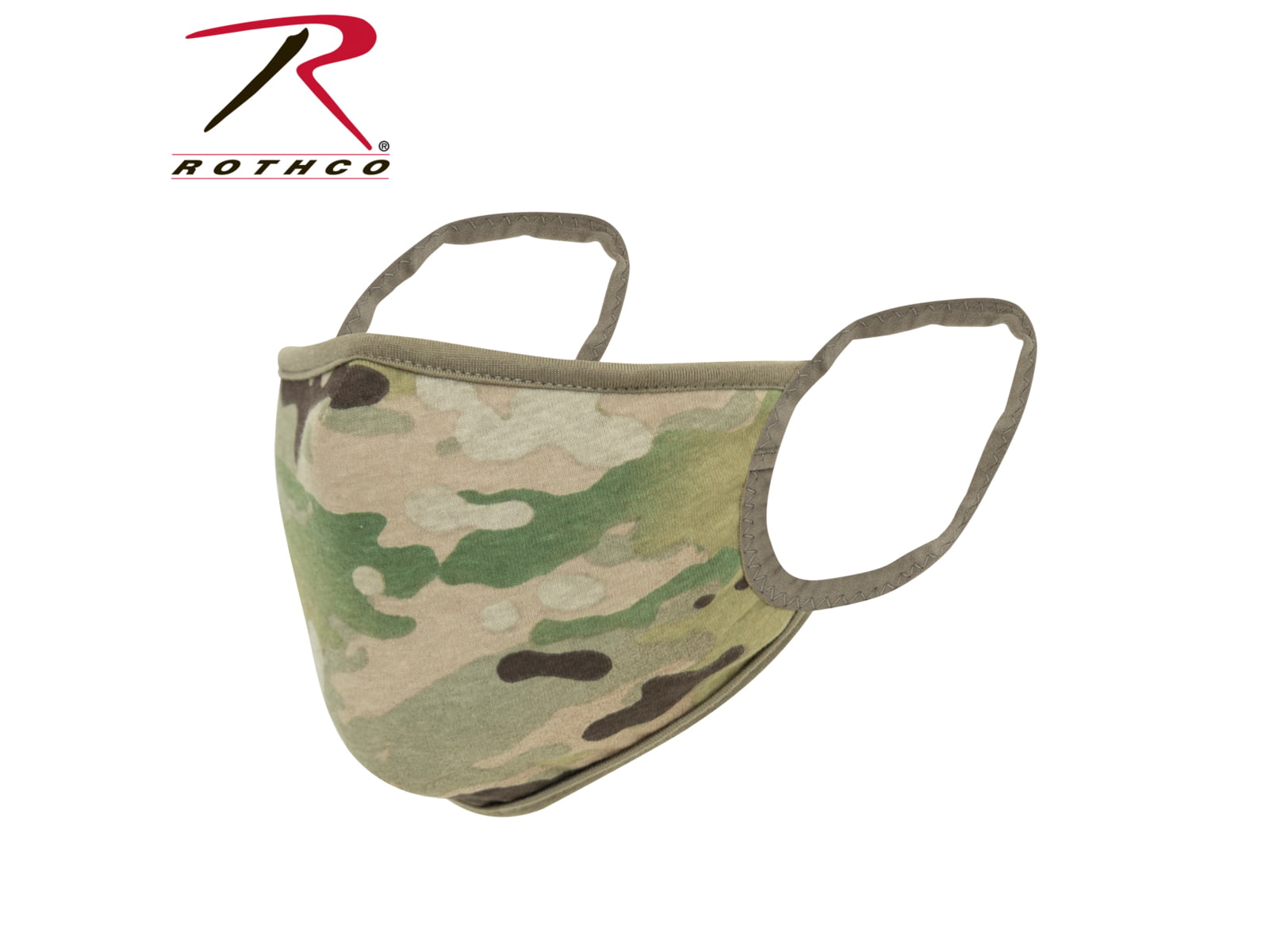 Rothco Reusable 3-Layer Face Mask Reversible MultiCam / Coyote Large - Extra Large