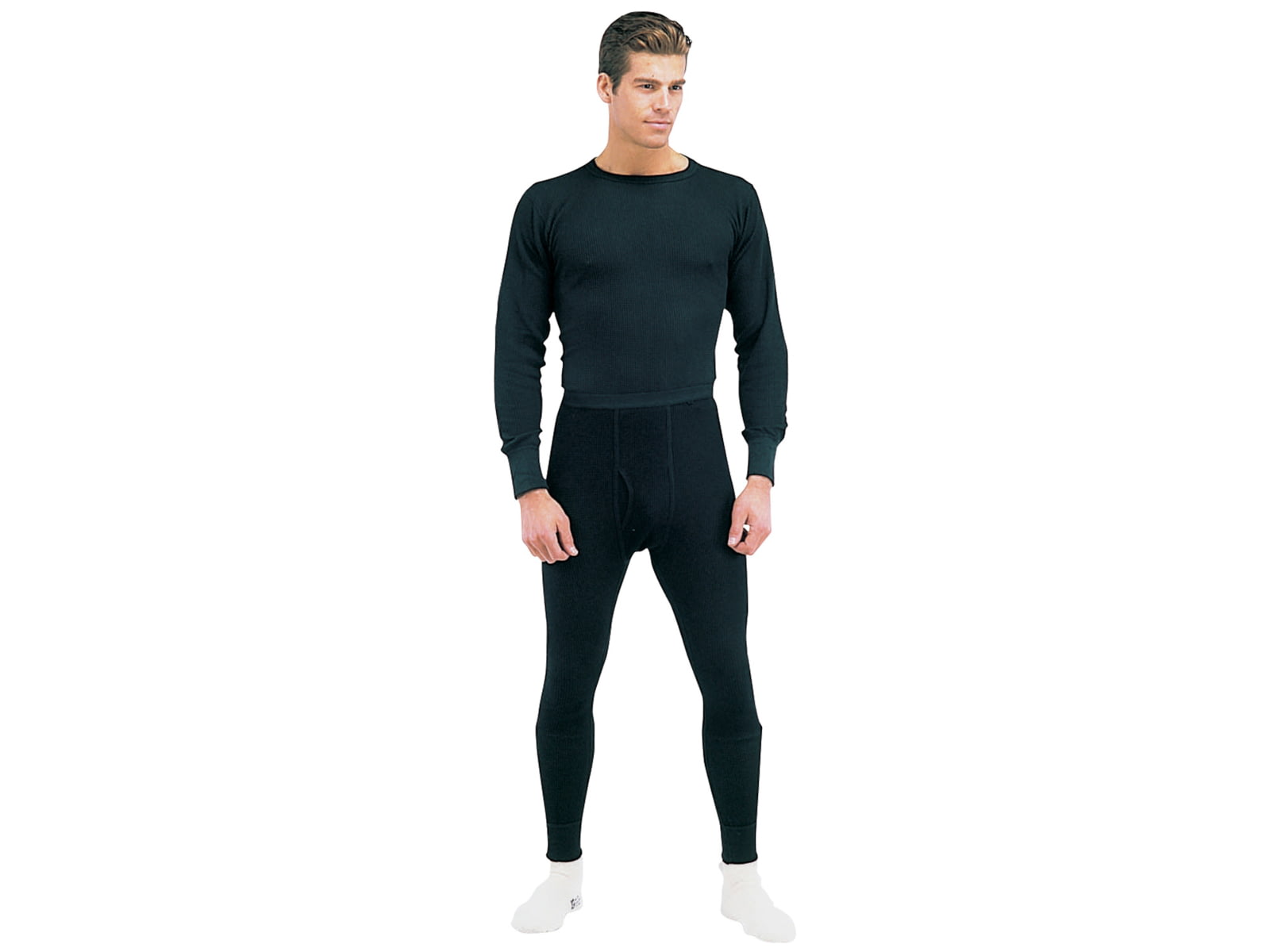 Rothco Thermal Knit Underwear Bottoms - Men's Extra Large Black
