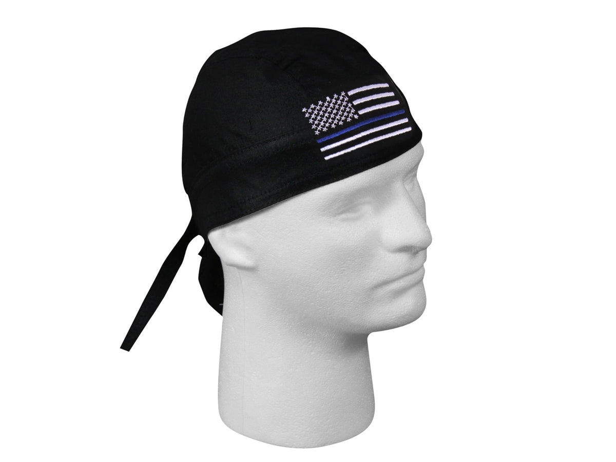 Rothco Thin Blue Line Flag Headwrap 55187