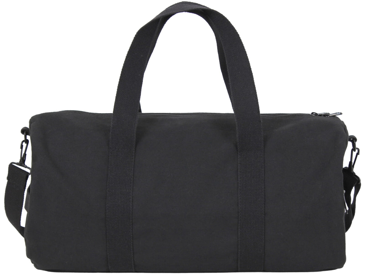 Rothco Thin Red Line Canvas Shoulder Duffle Bag Black 19" x 9" 2260