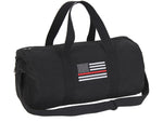 Rothco Thin Red Line Canvas Shoulder Duffle Bag Black 19" x 9" 2260