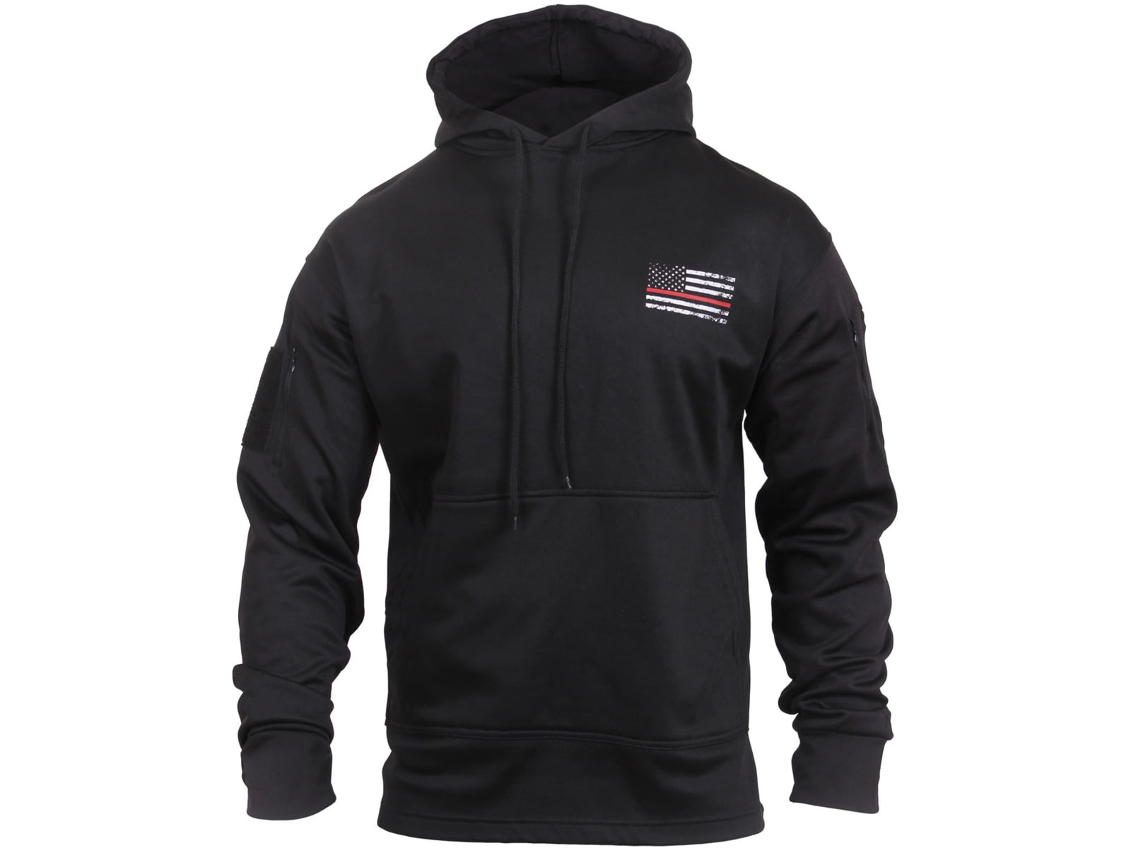 Rothco Thin Red Line Concealed Carry Hoodie Black M 2066-Black-M