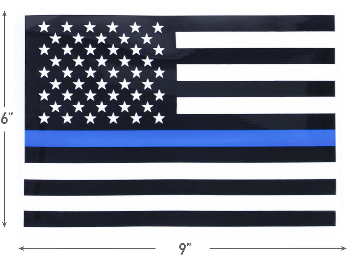 Rothco Transparent Thin Blue Line Flag Decal S 12930-S