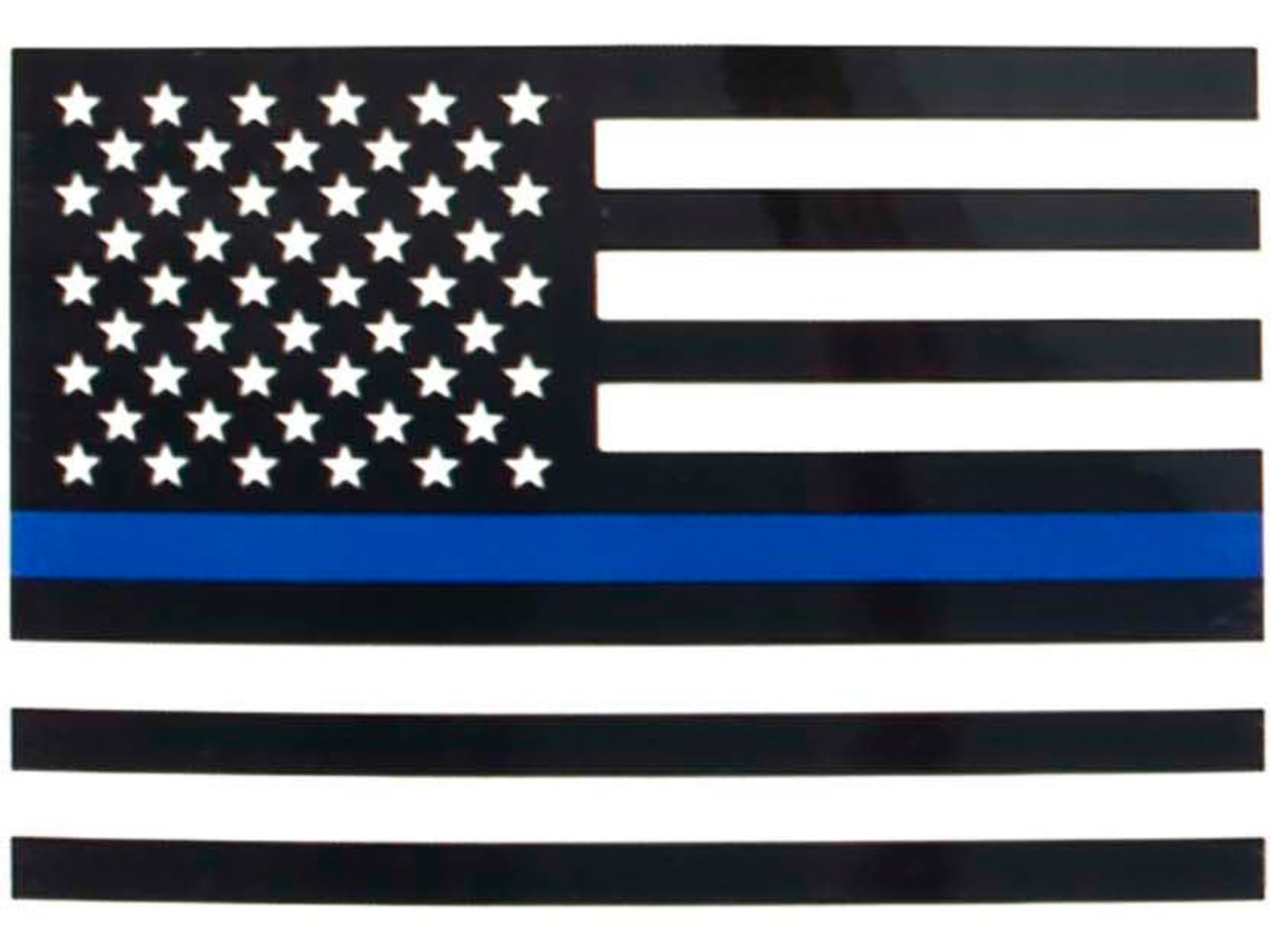 Rothco Transparent Thin Blue Line Flag Decal S 12930-S