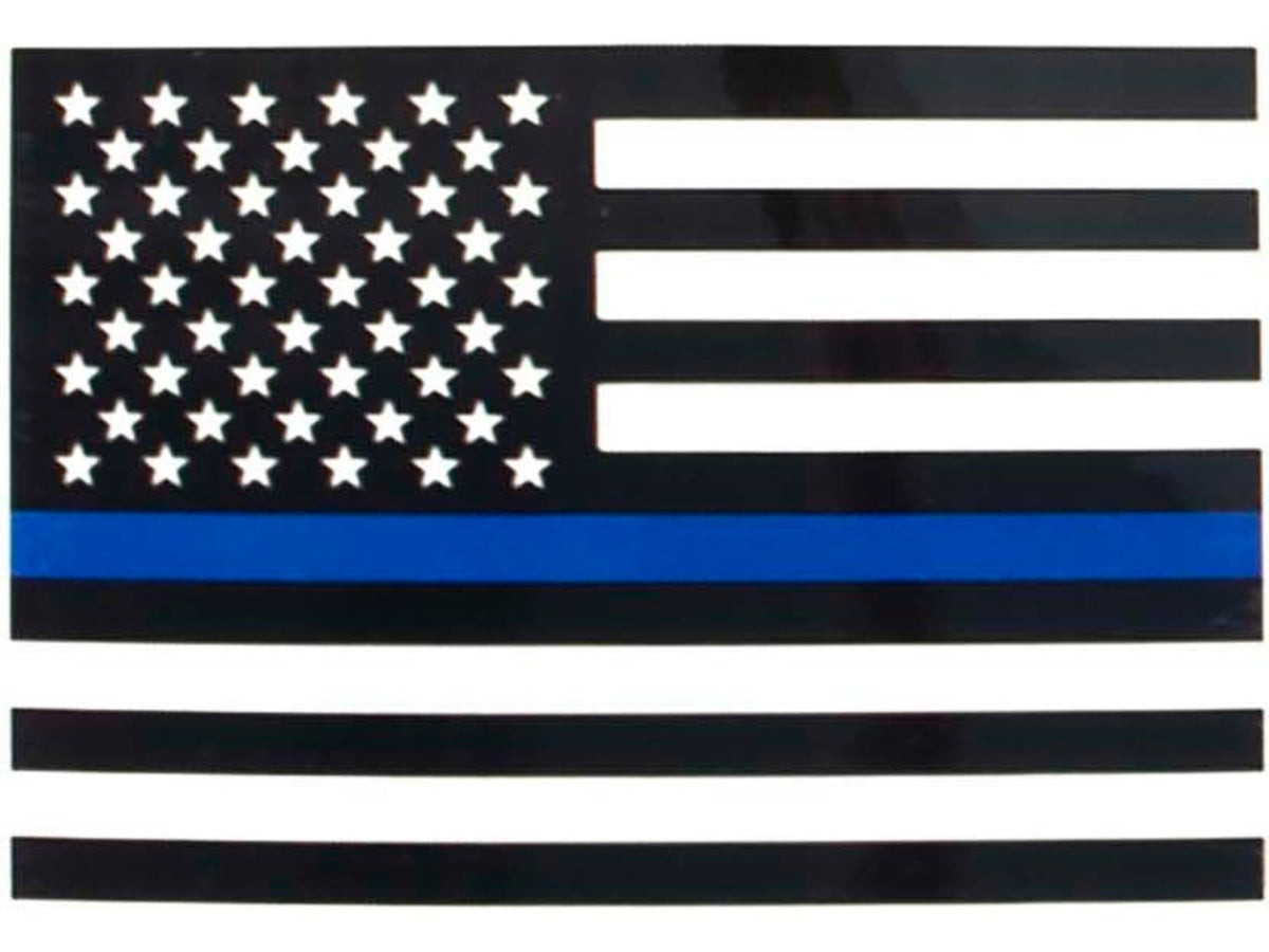 Rothco Transparent Thin Blue Line Flag Decal S 12930-S