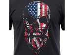 Rothco US Flag Bearded Skull T-Shirt - Mens