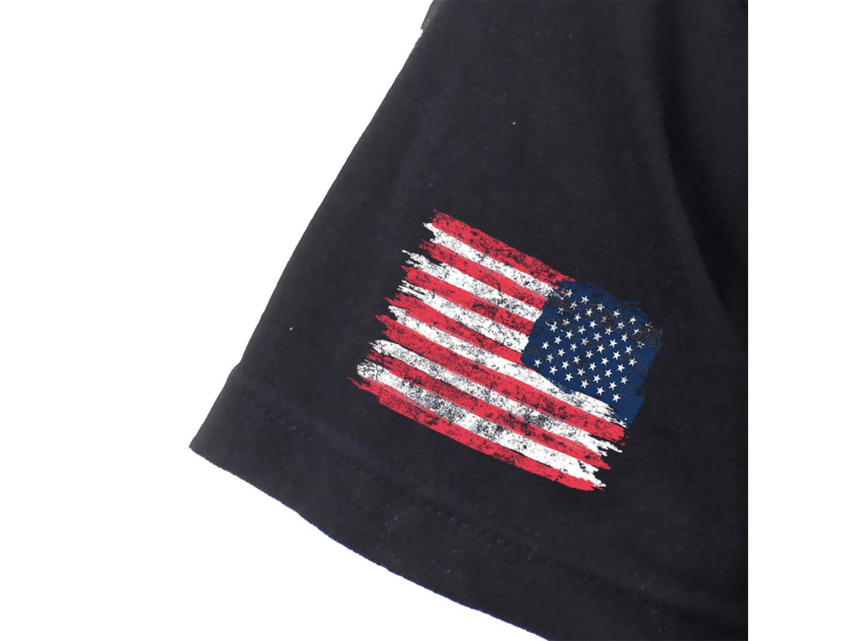 Rothco US Flag Bearded Skull T-Shirt - Mens