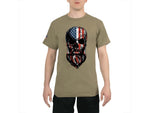 Rothco US Flag Bearded Skull T-Shirt - Mens
