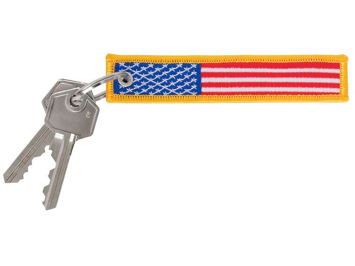 Rothco US Flag Patch Keychain 1 x 5in 1256