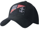 Rothco US Navy Anchor/Flag Low Profile Cap Navy Blue 10169-NavyBlue
