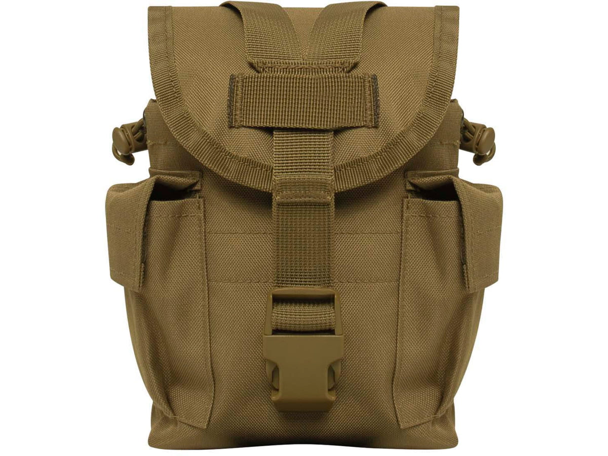 Rothco Utility Pouch w/ Survival Kit Essentials Coyote Brown 10189-CoyoteBrown