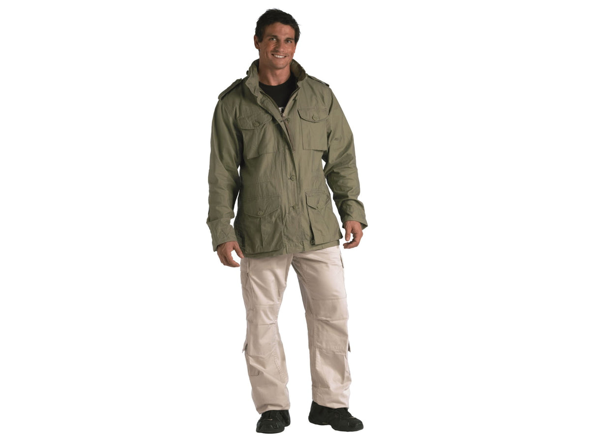 Rothco Vintage Lightweight M-65 Field Jacket - Men's Sage Green 2XL 8732-SageGreen-2XL