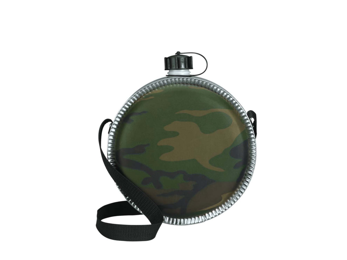 Rothco Woodland Camo 2 QT Desert Canteen 174