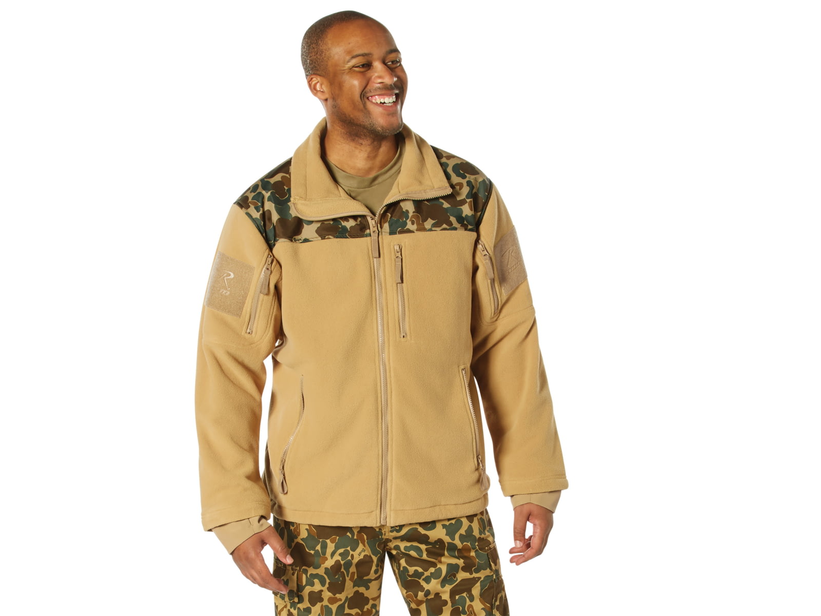 Rothco X Bear Archery Fred Bear Camo Spec Ops Tactical Fleece Jacket - Men's Medium