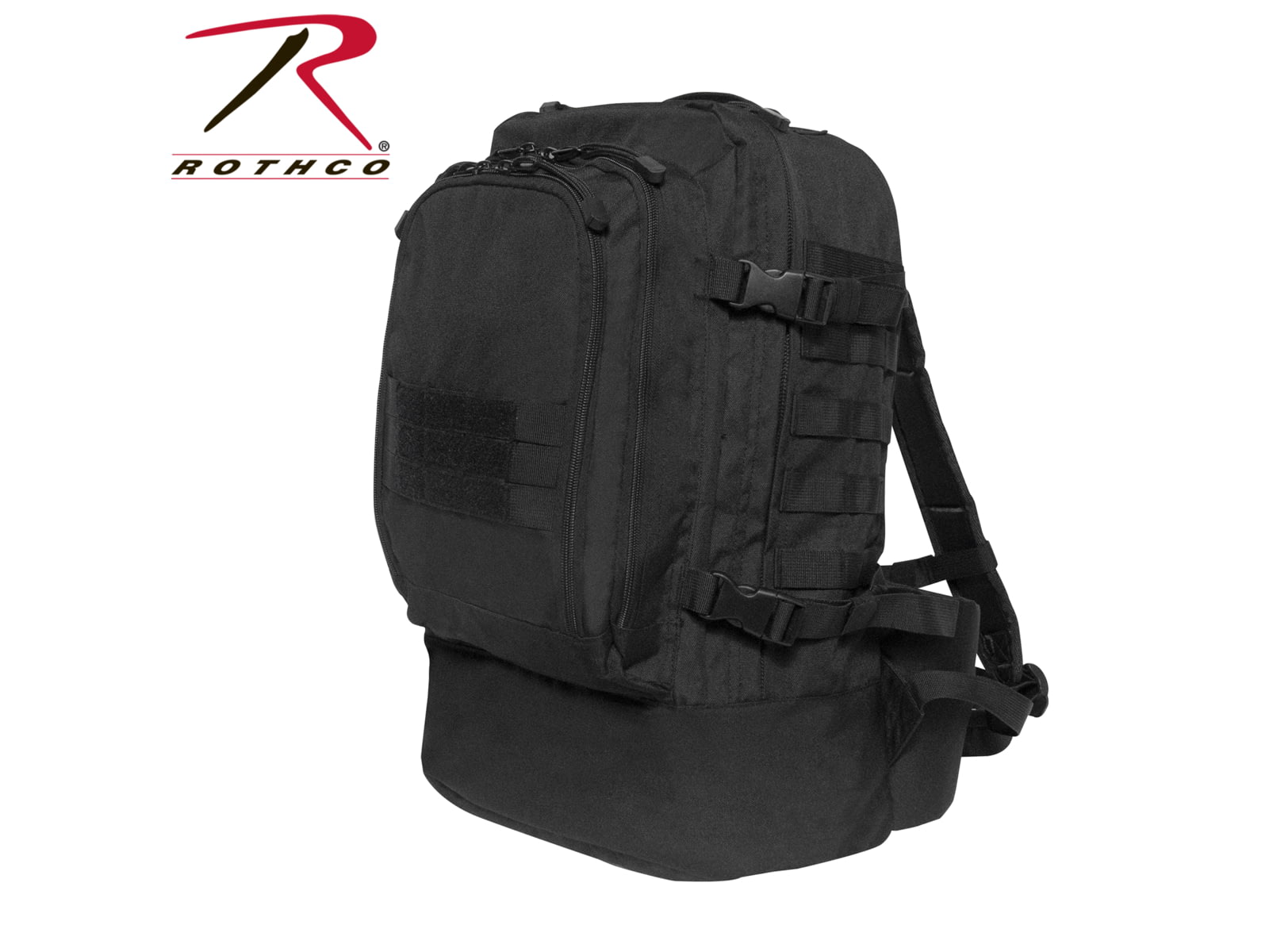 Rothco Skirmish 3 Day Assault Backpack Black 2641-Black