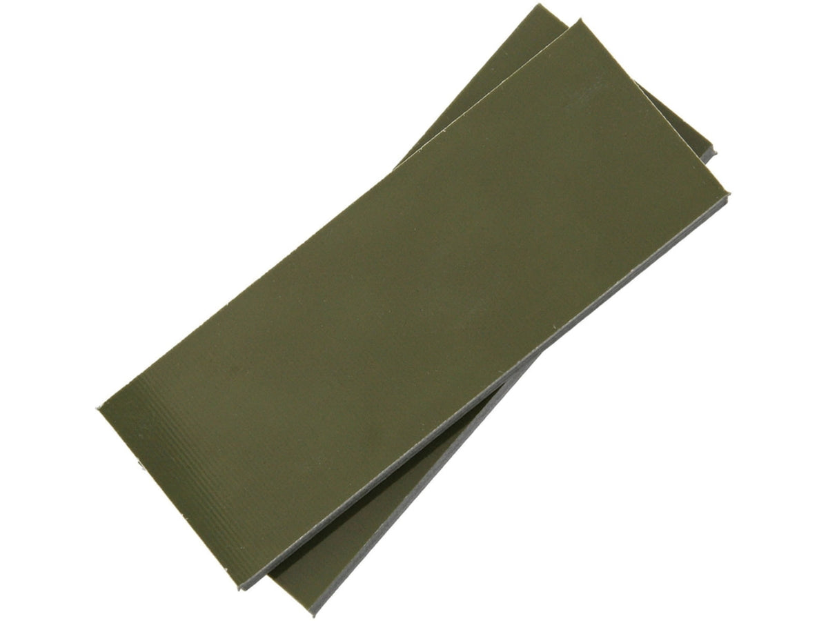 Rough Rider G10 Handle SlABS OD Green 4in X 1.5in X 0.25in G10 Handle Contains Two Slabs OD Green #2/RR1645
