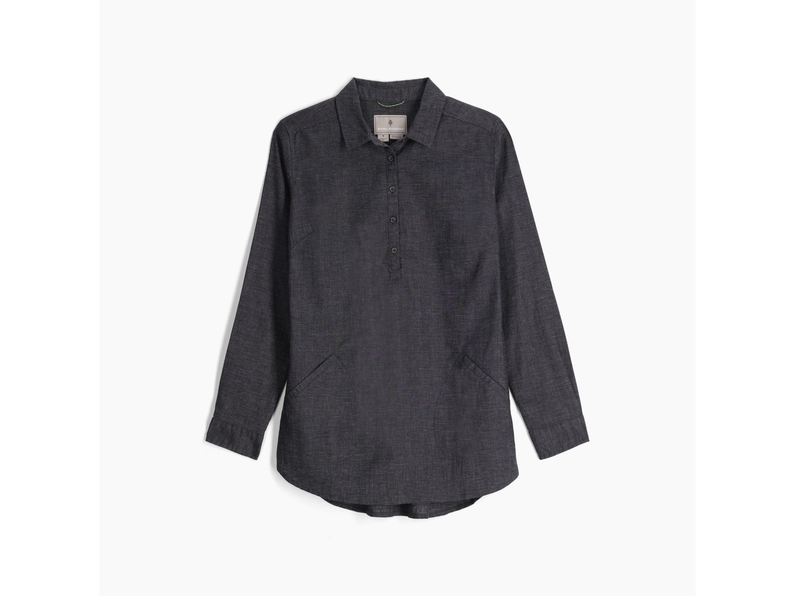 Royal Robbins Hemp Chambray Long Sleeve - Women's Asphalt