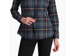 Royal Robbins Lieback Flex Tunic Long Sleeve - Women's Deep Blue Rush Creek Pld Large