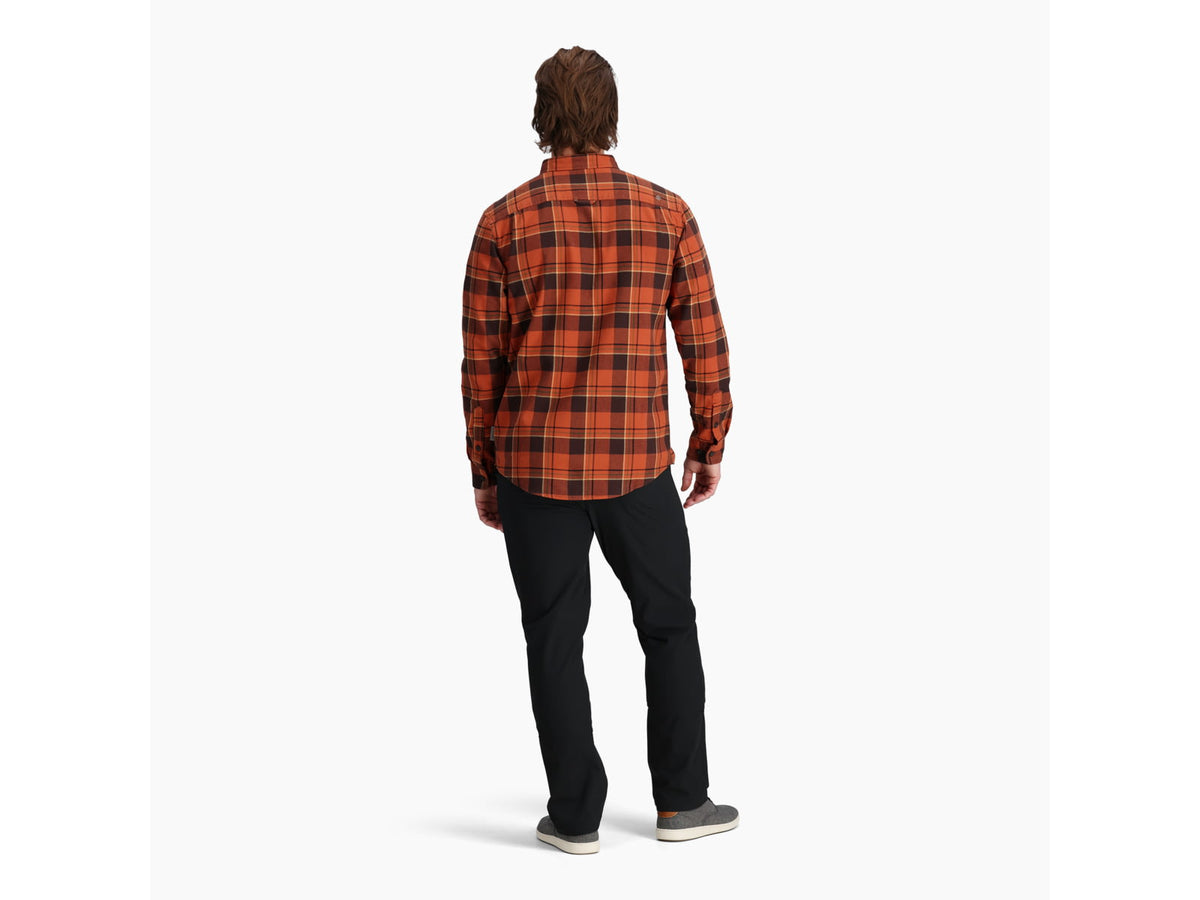 Royal Robbins Lieback Organic Cotton Flannel Long Sleeve - Men's Baked Clay Timbercove Pld Medium