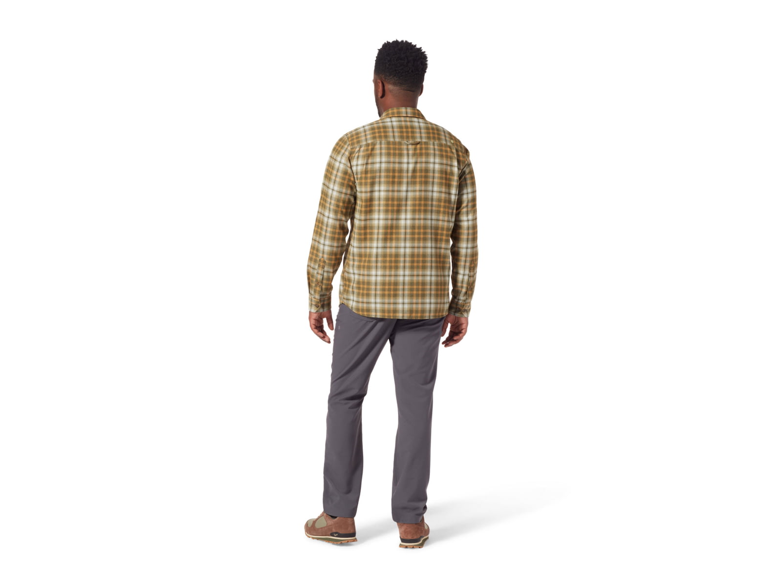 Royal Robbins Lost Coast Flannel Plaid Long Sleeve Shirt - Men's Small Dark Olive Rockport Pld