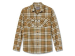Royal Robbins Lost Coast Flannel Plaid Long Sleeve Shirt - Men's Small Dark Olive Rockport Pld