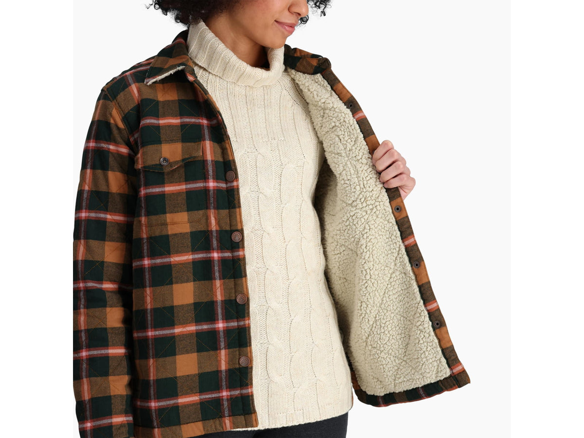 Royal Robbins Snowcap Lined Flannel Long Sleeve - Women's Pine Grove Pinecrest Pld