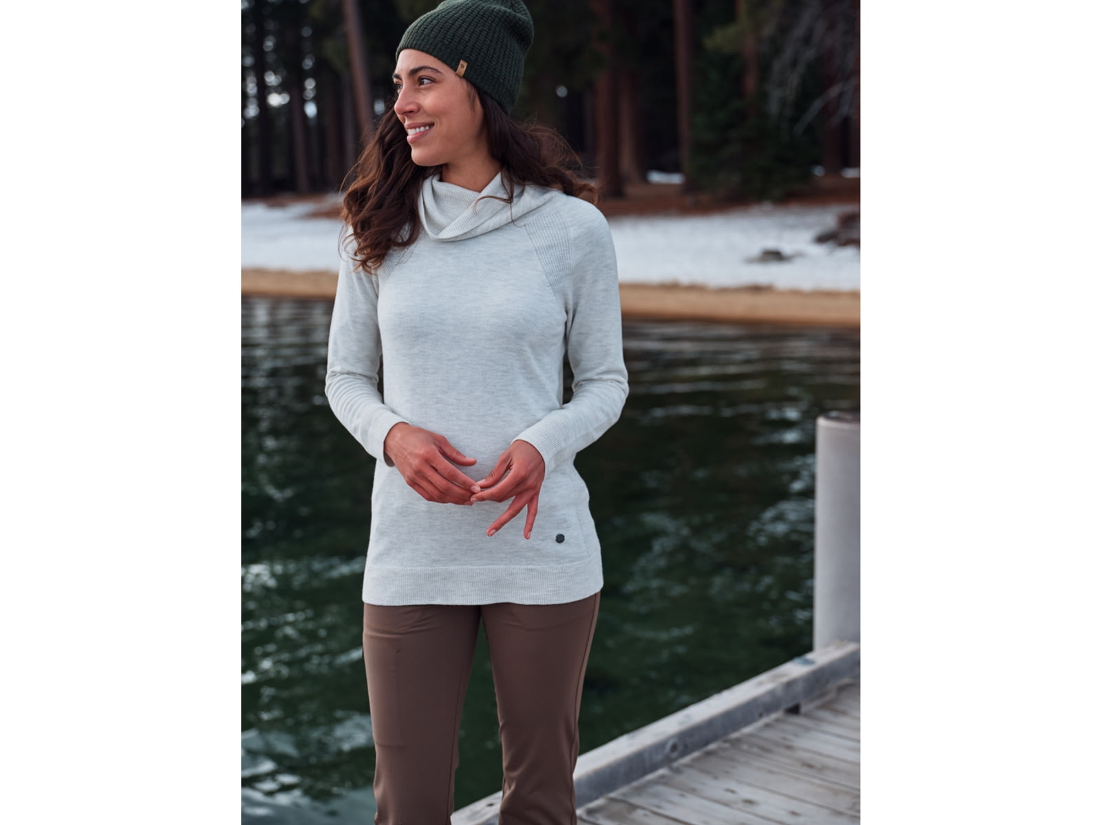 Royal Robbins Westlands Funnel Neck - Women's Rustic Htr