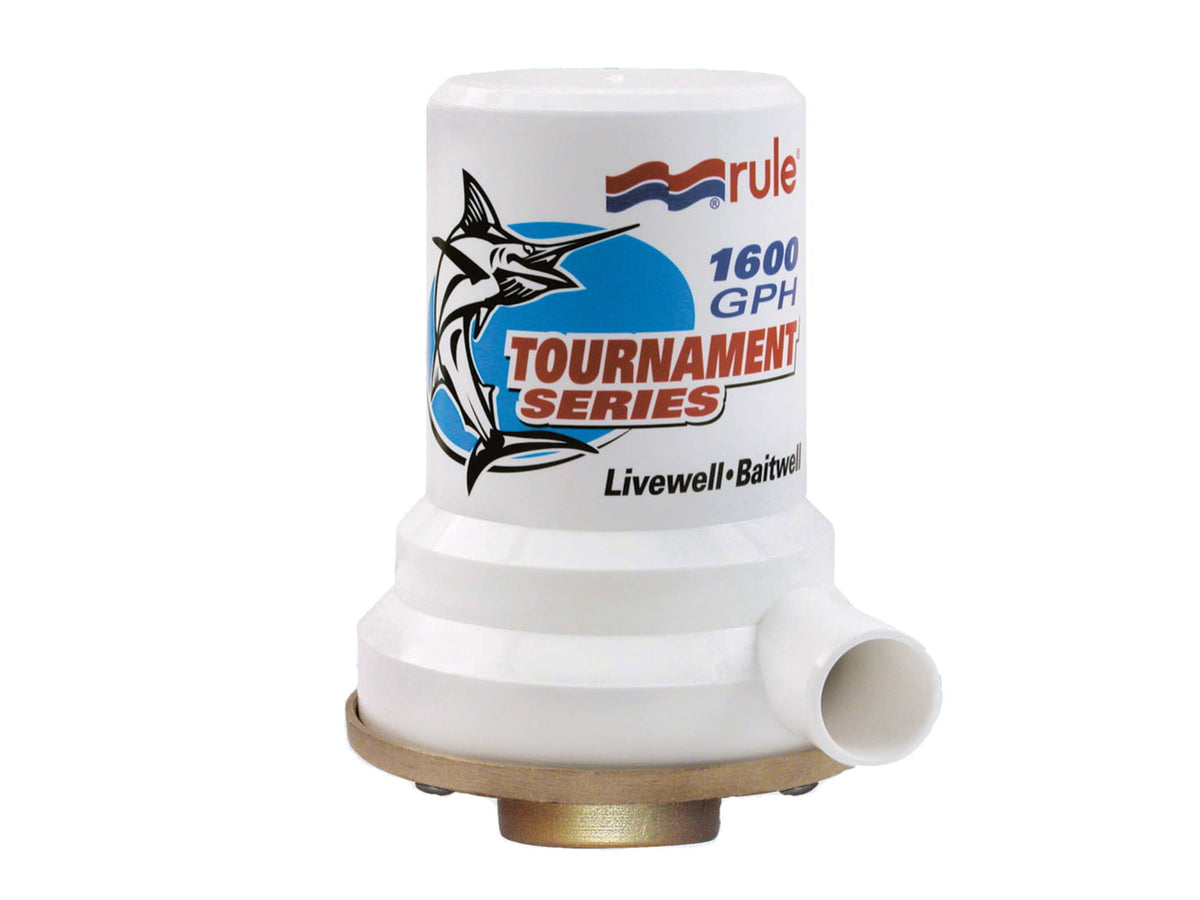 Rule Series Bronze Base 1600 GPH Livewell Pump Tournament 209B