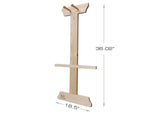 Rush Creek Creations 1-Crossbow 10 Arrow Wood Storage Rack Natural Pine Light 39-4002