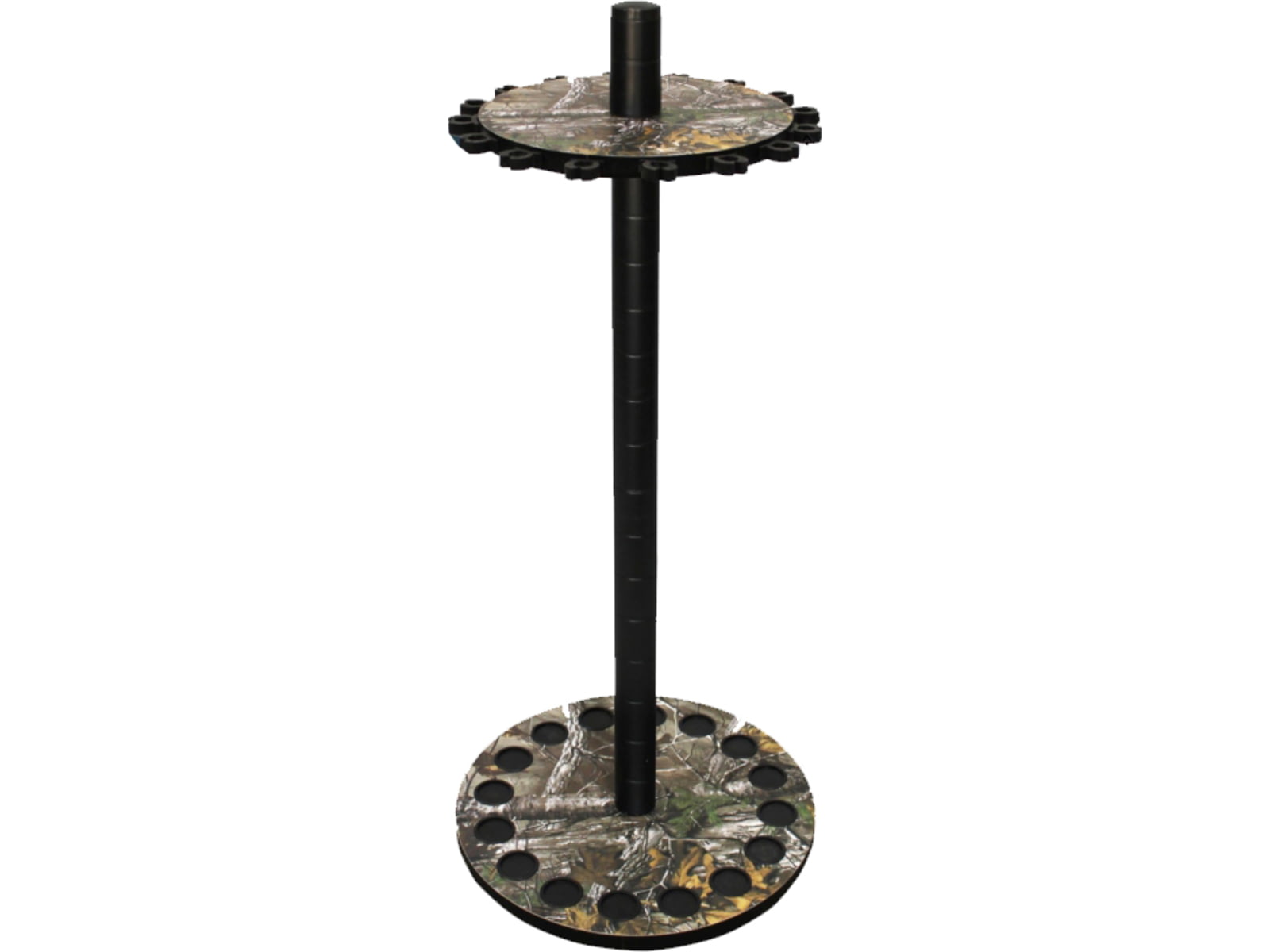 Rush Creek Creations 16 Round Rod Storage Rack with 38mm Steel Post Camouflage Realtree / Black 39-7009