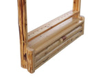 Rush Creek Creations Compound 2 Bow 12 Arrow Wall Rack w/Compartment Natural Pine Skip Peel 37-0039
