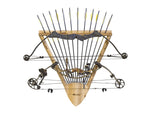 Rush Creek Creations Compound 2 Bow 12 Arrow Wall Storage Rack Natural Pine Skip Peel 37-0038