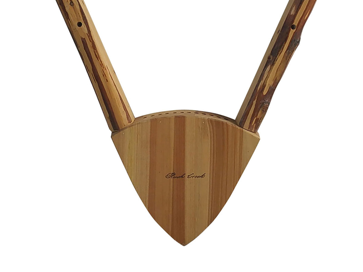Rush Creek Creations Compound 2 Bow 12 Arrow Wall Storage Rack Natural Pine Skip Peel 37-0038