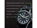 Campco Smith & Wesson Analog Military Watch 38mm Case Diameter Nylon Black Band SWW1464BK