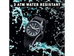 Campco Smith & Wesson Analog Military Watch 38mm Case Diameter Nylon Black Band SWW1464BK