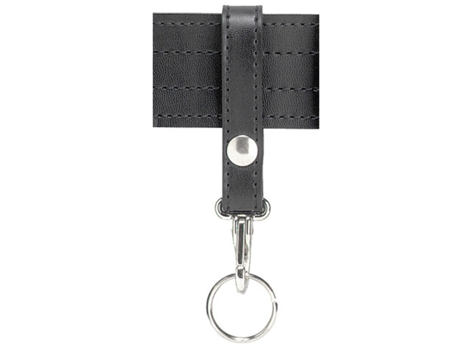 Safariland 169S Key Ring W/ 1 Snap Plain Black W/ Black Plastic Snap 169S-2PBL