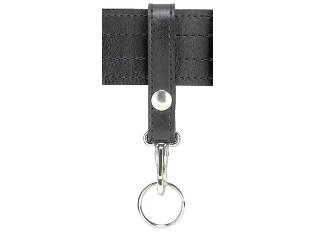 Safariland 169S Key Ring W/ 1 Snap Plain Black W/ Black Plastic Snap 169S-2PBL