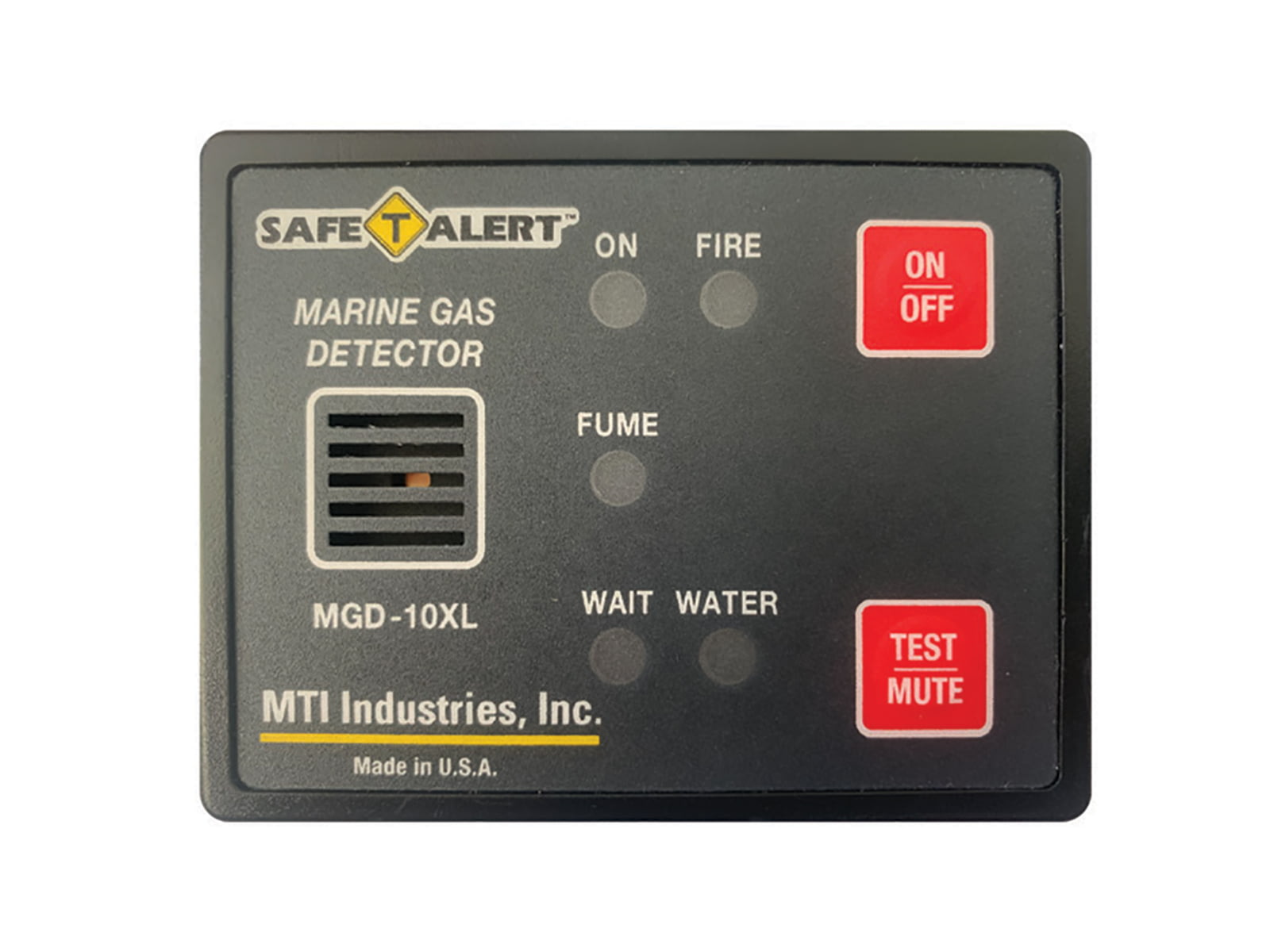Safe-T-Alert Gas Vapor Alarm Fume Fire Bilge Water - Black Surface Mount MGD-10XL