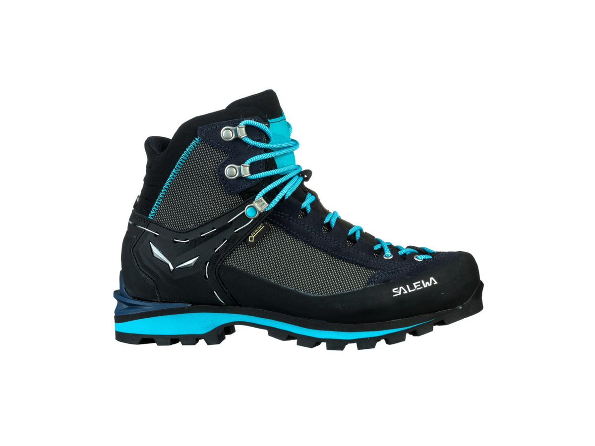 USED Salewa Crow GTX Mountaineering Boots - Women's Premium Navy/Ethernal Blue 9 00-0000061329-3985-9